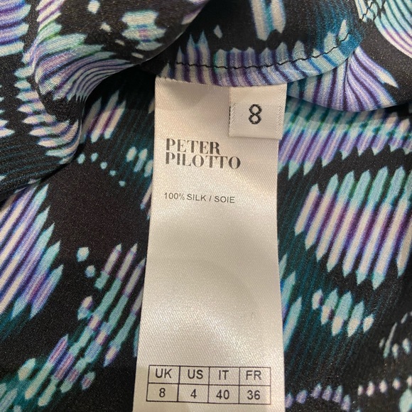 Peter Pilotto 100 % silk blouse size, US 4 - Picture 5 of 5